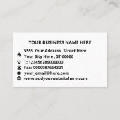 Votre propre conception Carte de visite personnali (Dos)