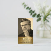 Votre propre conseiller financier photo Carte de v (Debout devant)