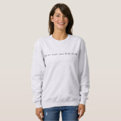 Votre propre limite le Sweatshirt de base des femm (Devant entier)