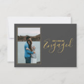 Votre propre photo, faire-part fiançailles (Devant)