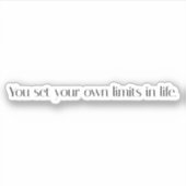 Votre Propre Sticker En Vinyle Coupé Personnalisé (Devant)