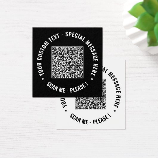 Votre QR Code Info Texte Couleurs personnalisées C (Bureau)