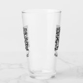 Votre QR Code Info Texte Verre promotionnel modern (Gauche)