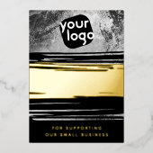 Votre QR Code & Logo Modern Merci Carte de réducti (Recto)