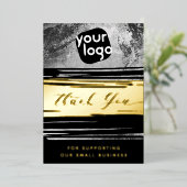 Votre QR Code & Logo Modern Merci Carte de réducti (Debout devant)