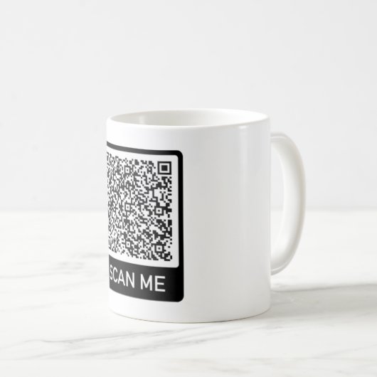Votre QR Code Mug Scan Info Funny Mugs Cadeau (Devant droit)