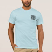 Votre QR Code Scan Custom Name Website T-Shirt Cad (Devant)