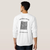 Votre QR Code Scan Custom Text Sweatshirt professi (Dos entier)