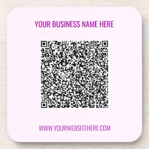 Votre QR Code Scan Dessous de verre texte personna