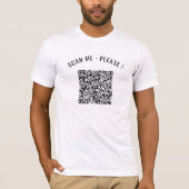 Votre QR Code Scan Funny Info personnalisé T-shirt (Devant)