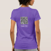 Votre QR Code Scan Funny Info personnalisé T-shirt (Dos)