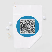 Votre QR Code Scan Info Golf Serviette Couleurs pe (En situation)