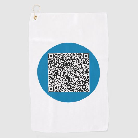 Votre QR Code Scan Info Golf Serviette Couleurs pe (Devant)