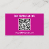 Votre QR Code Scan Info Name Site Web Carte de vis (Dos)