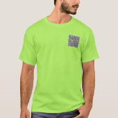 Votre QR Code Scan Info Nom Site Web T-Shirt Cadea (Devant)