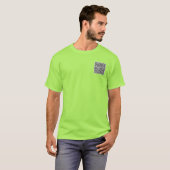 Votre QR Code Scan Info Nom Site Web T-Shirt Cadea (Devant entier)