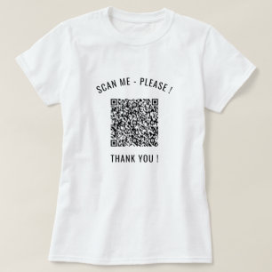 Votre QR Code Scan Info Personnalisé Funny T-Shirt