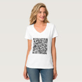 Votre QR Code Scan Info Personnalisé Funny T-Shirt (Devant entier)