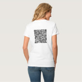 Votre QR Code Scan Info Personnalisé Funny T-Shirt (Dos entier)