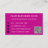 Votre QR Code Scan Info Text Carte de visite de so (Dos)