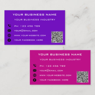 Votre QR Code Scan Info Text Carte de visite de so