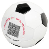 Votre QR Code Scan Info Texte et couleurs Soccer B (3/4)