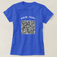 Votre QR Code Scan Info Texte Joué T-Shirt cadeau