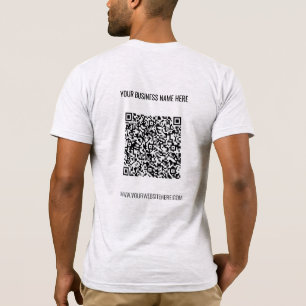 Votre QR Code Scan Info Texte personnalisé T-shirt