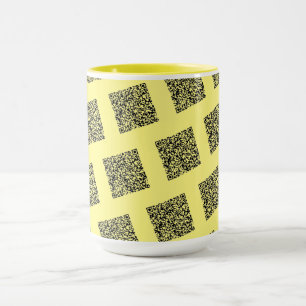 Votre QR Code Scan Info Votre Funky Mug Couleur pe
