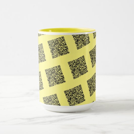 Votre QR Code Scan Info Votre Funky Mug Couleur pe (Centre)