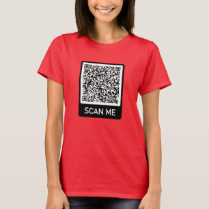 Votre QR Code Scan Me Info T-Shirt Surprise Cadeau