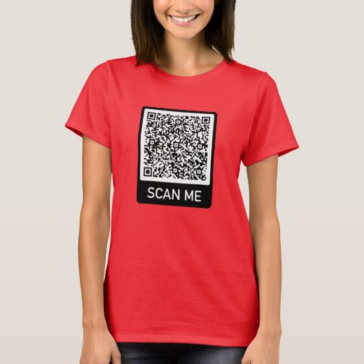 Votre QR Code Scan Me Info T-Shirt Surprise Cadeau (Devant)