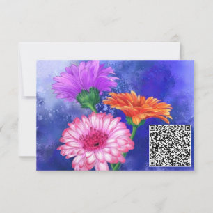 Votre QR Code Souhaitez Carte Anniversaire Gerbera