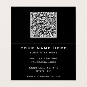Votre QR Cote Carte de visite Exemple de couleur p