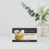 Votre Restaurant Photo Carte de visite (Debout devant)