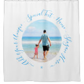 Votre rideau de douche photo avec texte personnali (Devant)