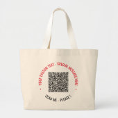Votre Sac Cabas Promotionnel avec Code QR Marqué à (Devant)