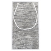 Votre Sac cadeau en papier en bois défraîchi logo (Dos)