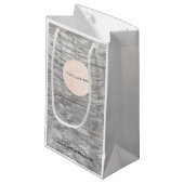 Votre Sac cadeau en papier en bois défraîchi logo (Devant Angle)