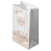 Votre Sac Cadeau Logo Blush & Gold Paper (Devant Angle)