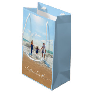 Votre sac cadeau photo personnalisé avec texte per
