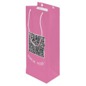 Votre sac cadeau QR Code personnalisé de texte et  (Dos Angle)