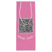 Votre sac cadeau QR Code personnalisé de texte et  (Dos)