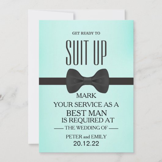 Votre service en tant que témoin Invitation (Devant)