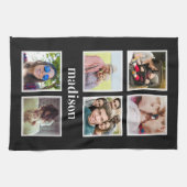 VOTRE serviette de cuisine de photos, de nom et de (Horizontal)