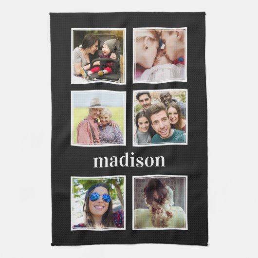 VOTRE serviette de cuisine de photos, de nom et de (Vertical)