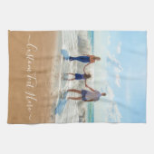 Votre serviette de cuisine photo avec texte person (Horizontal)