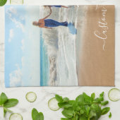 Votre serviette de cuisine photo et texte personna (Plié)
