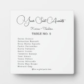 Votre siège Attente Mariage Plaque de table avec d (Devant)