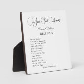 Votre siège Attente Mariage Plaque de table avec d (Recto)